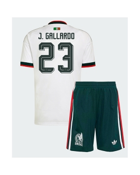 Billige Fotballdrakt Mexico Jesus Gallardo #23 Replika Bortedraktsett Barn VM 2026 Kortermet (med bukser)